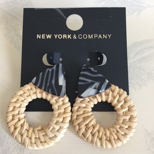 NY&Co Rattan earrings